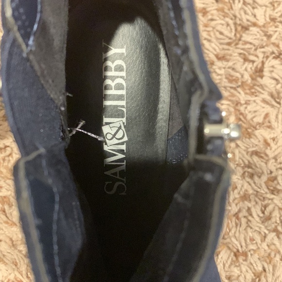 Sam & Libby Blue Booties - Size 7.5 - Picture 5 of 6